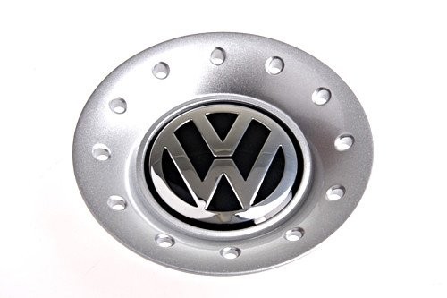 Tapa (1 ud) centro Tapacubos Buje llantas cromo brillante-gris ORIGINAL VW Bora, Golf, 1J0601149GGJW