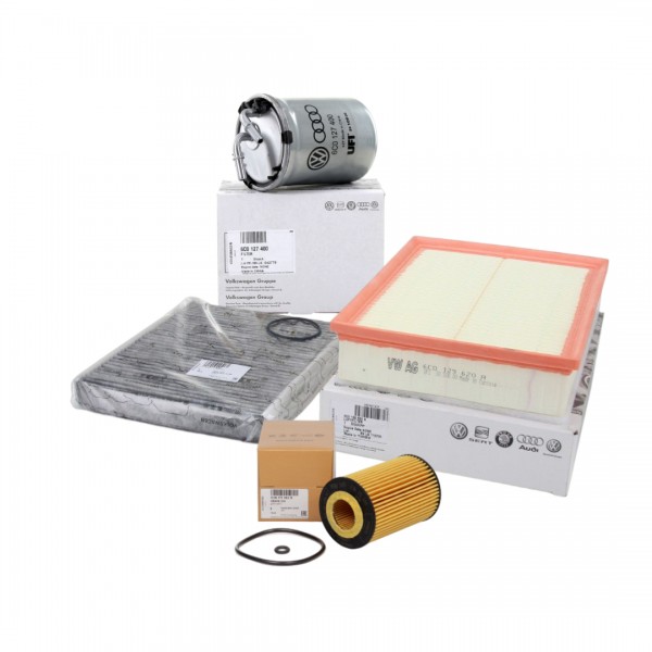 Pack 4 Filtros motor 1.2/1.4/1.6 TDI ORIGINAL SEAT Ibiza, Toledo IV, SKODA Fabia III, VW Polo V AUDI