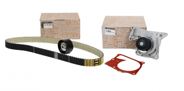 Juego de correas dentadas ORIGINAL RENAULT + Bomba de agua CLIO 4 MEGANE 3 SCENIC 3 1.5dCi