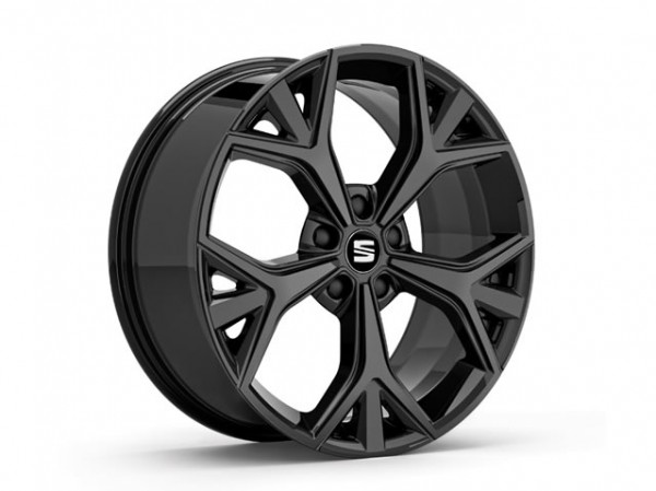 Llanta aleación '19' Negro brillante ORIGINAL SEAT Ateca, 575601025AQBA1