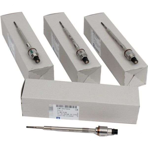 Juego 4 Bujías precalentamiento ORIGINAL OPEL Astra J, Cascada, Insignia A, Zafira C, 55590467