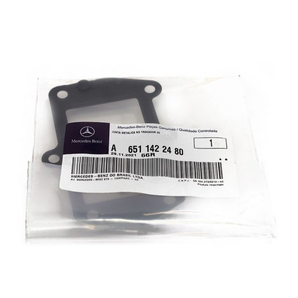 Junta metalica Válvula by-pass al radiador de recirculación ORIGINAL MERCEDES-BENZ,A6511422480