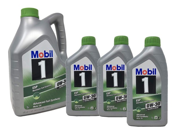 Pack 8 Litros MOBIL ESP 0W30 100% Sintético, 153346 153369