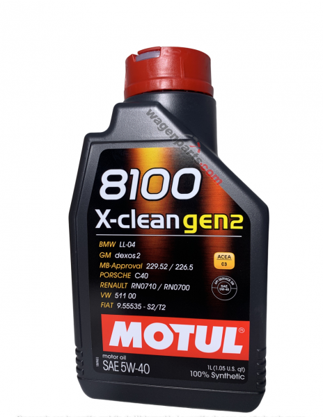 Motul 8100 X-CLEAN GEN2 5W40 109761 1 Litro