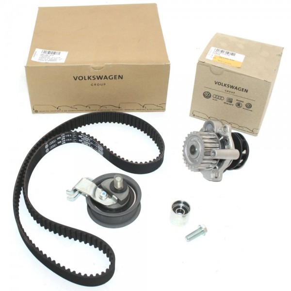 Pack Juego de Correas Dentadas ORIGINAL VW 06A198119B & Bomba de Agua 03L121011GX S3 1.8T