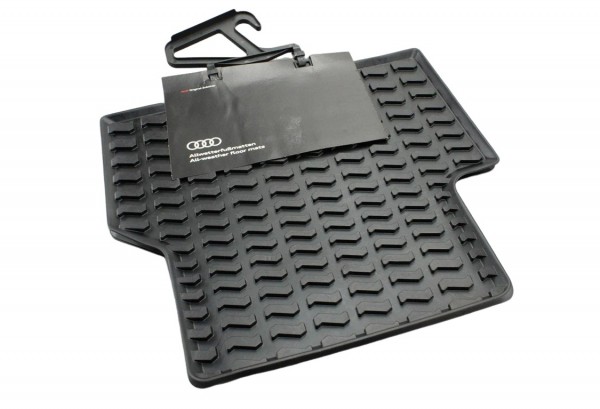 Juego 2 Alfombrillas traseras de Goma color negro ORIGINAL AUDI Q3, RS Q3, 8U0061511041