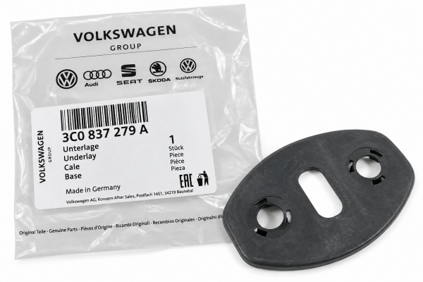 Base estribo cierre cerradura puerta Original VW AUDI SEAT SKODA,3C0837279A