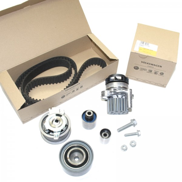 Pack Juego de Correas Dentadas ORIGINAL VW SEAT AUDI SKODA 03L198119N & Bomba de Agua 03L121011G