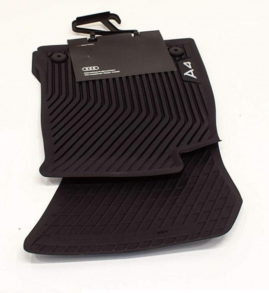 Juego 2 Alfombrillas de Goma color negro ORIGINAL AUDI A4 (8W,B9) 8W1061501041