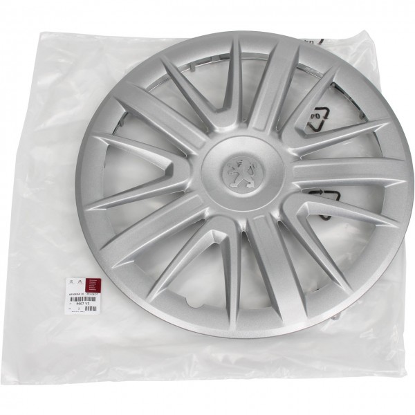 1x Embellecedor de rueda 16 pulgadas ORIGINAL PEUGEOT 307, 9607V2