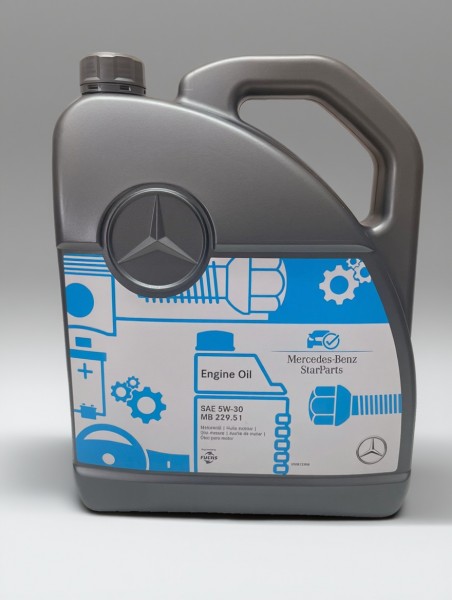 Aceite motor Original MERCEDES BENZ MB229.51 5W30 5L, A000989690613ABDE