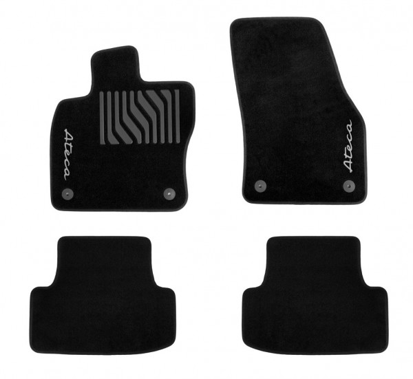 Juego (4 udes) de Alfombras Trail Terciopelo Velour ORIGINAL SEAT Ateca 576061675A041