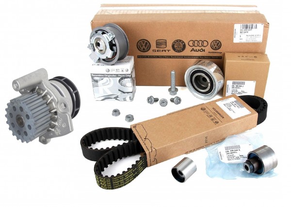 Pack Juego de Correas Dentadas ORIGINAL VW 03L198119F & Bomba de Agua 03L121011P 2.0 TDI