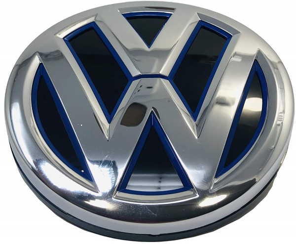 Emblema "Cromado Azul Ultramarino" Portón Trasero E-Golf, Golf ORIGINAL VW 5GE853617AFM