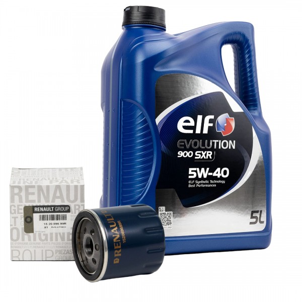 Pack Filtro Aceite ORIGINAL RENAULT 1.5dCi 152089599R & ELF Evolution 900 SXR 5W40 5L
