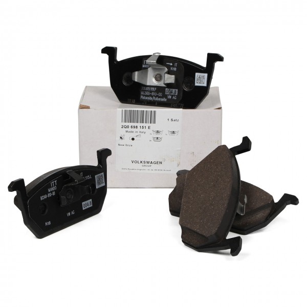 Juego (4 udes) de pastillas p.frenos disco delantero ORIGINALES VW AUDI SEAT SKODA 2Q0698151E