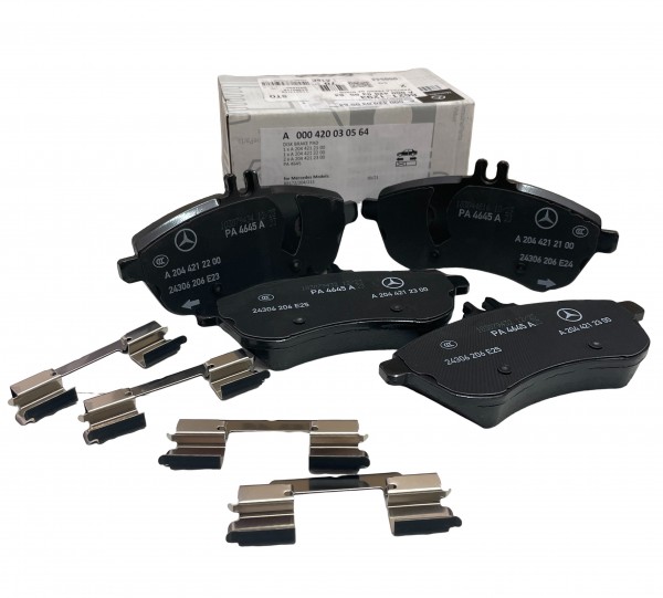 Juego de pastillas de Freno Q+ delanteras ORIGINAL MERCEDES-BENZ C-Class, E-Class, SLC A0004200305