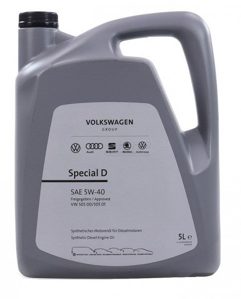 Aceite "Especial D" 5 Litros SAE 5W40 ORIGINAL AUDI SEAT SKODA VW GS55505M4EUR