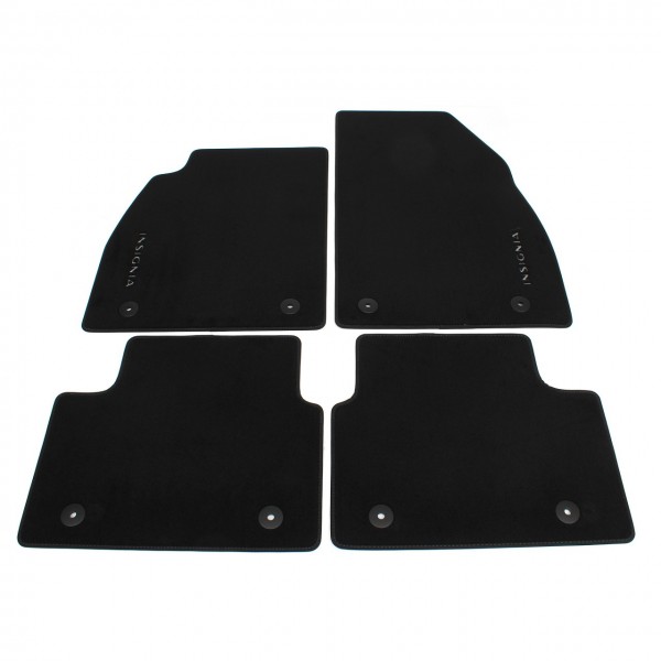 Juego (4 udes) Alfombrillas Terciopelo negro ORIGINAL OPEL Insignia A, 22943456