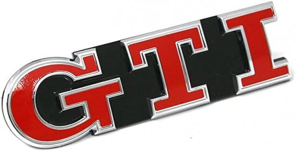 Emblema tuning logotipo 'GTI' rojo para delantera ORIGINAL VW Golf (5G), 5G0853679AGKRR | Tienda de recambios wagenparts.com