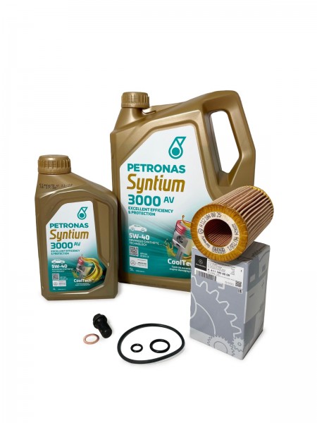 Pack 6L Petronas 5W40 & Filtro de Aceite 6111800009 ORIGINAL MERCEDES-BENZ