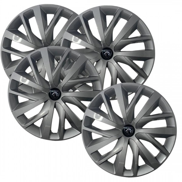 Juego Embellecedor llantas tapacubo BERGEN 16 pulgadas ORIGINAL PEUGEOT 308 III (SW), 308 III (5P),