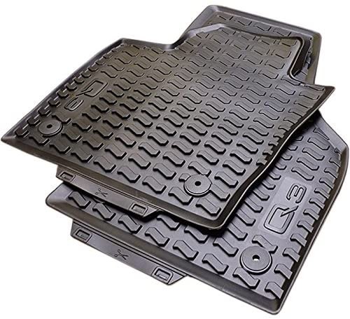 Juego 2 Alfombrillas delanteras de Goma color negro ORIGINAL AUDI Q3, 8U1061501041