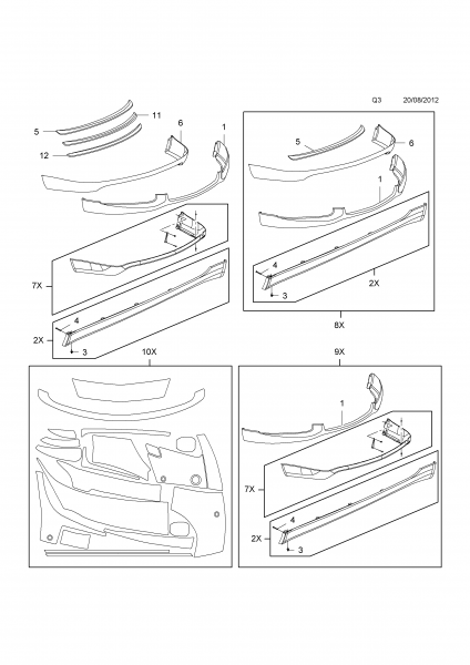 Pack OPC 1 imprimado ORIGINAL OPEL INSIGNIA 13344010