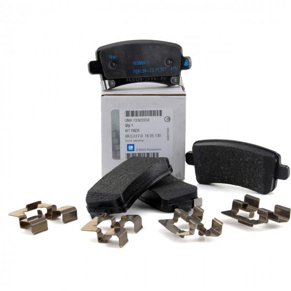 Juego 4 Pastillas de Freno ORIGINAL OPEL Insignia A 16 pulgadas POC J60 trasera 1605319 / 39021482