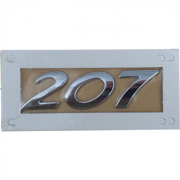 Emblema letras '207' ORIGINAL PEUGEOT 207, 8665PV