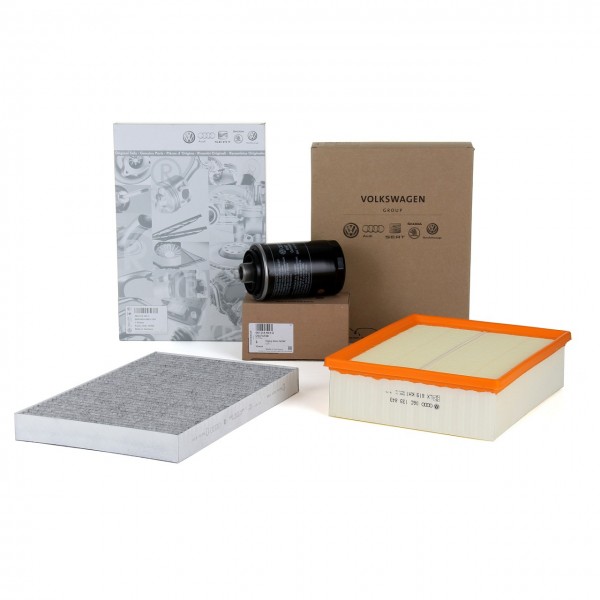 Pack 3 Filtros ORIGINAL SEAT Exeo (3R) 2009- (1.8 TSI 2.0 TFSI 120-211 CV)