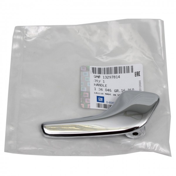 Manija de puerta interior derecha 'cromada' ORIGINAL OPEL Corsa D 13297814
