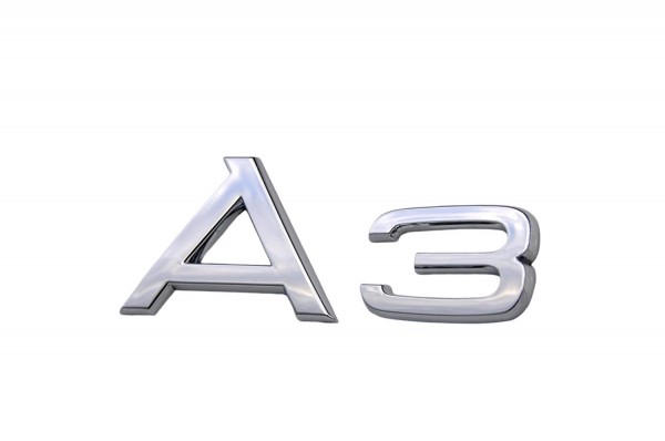 Insignia cromada con logo ORIGINAL AUDI A3, 8P08537412ZZ