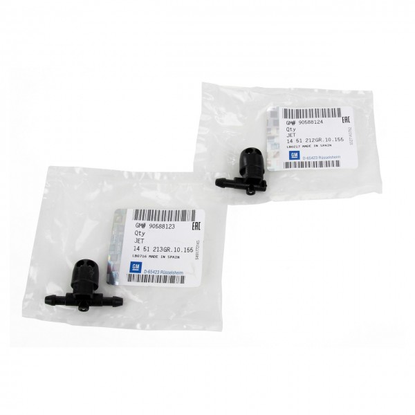 Kit de 2 toberas de inyección líquido 'limpiaparabrisas delantero' ORIGINAL OPEL Astra G, 90588123
