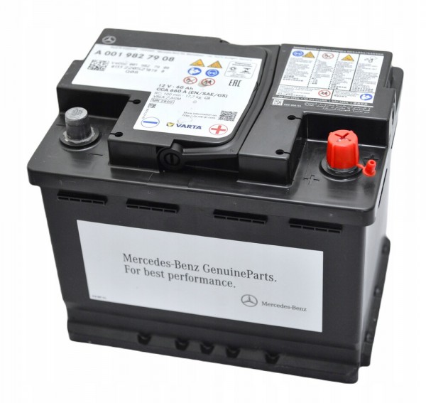 Batería Automóvil ORIGINAL MERCEDES BENZ A001982790826 -12V 60Ah 660A