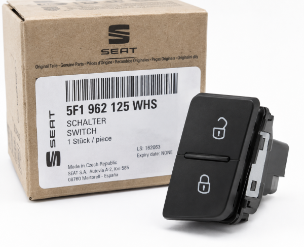 Conmutador de seguridad para cierre centralizado ORIGINAL SEAT, 5F1962125WHS