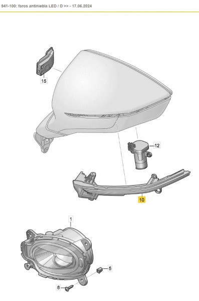 Luz intermitente retrovisor Derecho exterior (convexo) ORIGINAL SEAT CUPRA Formentor, 5FA949102A