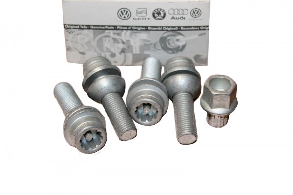 Juego de tornillos de rueda antirrobo ORIGINAL VW 7M3698137