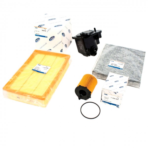 Pack 4 Filtros ORIGINAL FORD motores 1.6TDCi desde 2005, 1315687 2037665 1232095 1359941