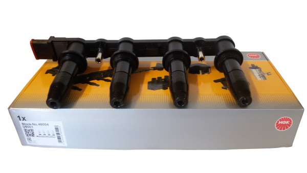 Bobina encendido NGK motores 'Z16XEP' apta para GM OPEL Astra G, H, 95517924 NGK U6001, 48004