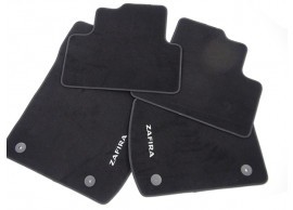 Juego (4 udes) Alfombrillas Terciopelo negro ORIGINAL OPEL Zafira C,13353411