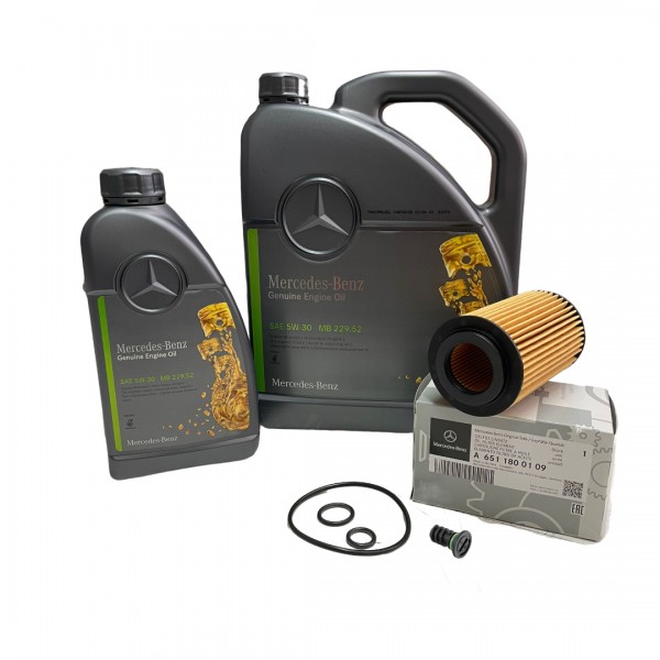 Pack Filtro Aceite ORIGINAL A6511800109 motor CDi & Aceite ORIGINAL 5W30 MB229.52 6Litros