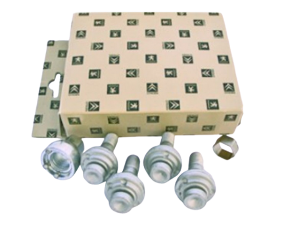 Tornillos antirrobo para llantas ORIGINAL Citroën C1 (B4), PEUGEOT 107,108, 940531