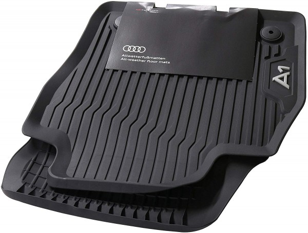 Juego Alfombras delanteras Goma ORIGINAL AUDI A1 (GB), 82B061501041