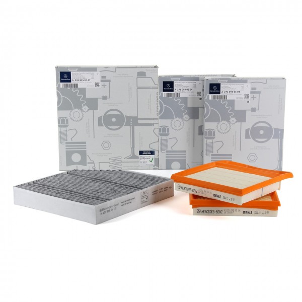 Pack 3 Filtros ORIGINAL MERCEDES-BENZ W205, S205, W213, S213, C253, X253, 400 AMG, 43 M276
