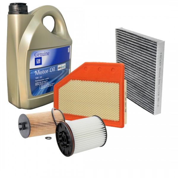 Pack 5L Aceite OPEL DEXOS2 LONG LIFE 5W-30 5L & 4 Filtros FRAM para OPEL Insignia B