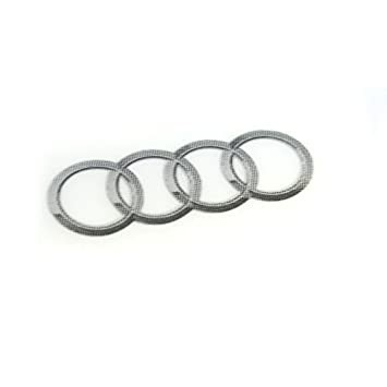 Emblema de anillos, 95 x 56 mm autoadhesivo tuning ORIGINAL AUDI 8R0060306A