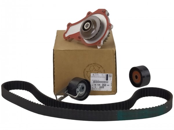 Bomba de agua + kit correa distribución ORIGINAL CITROËN,PEUGEOT,1613562080