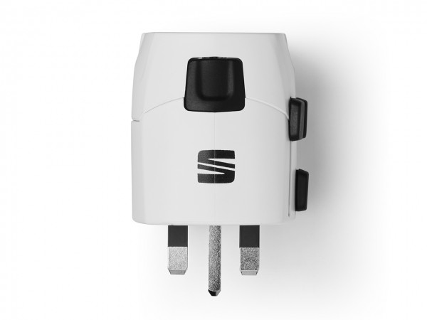 Enchufe de viaje con cargador USB ORIGINAL SEAT, 6H1063829KEB