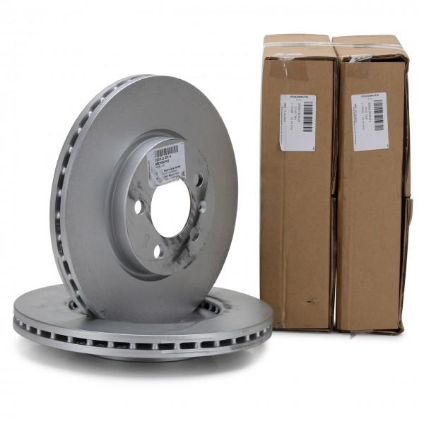 Juego (2 udes) disco de freno (ventilado) 276X24mm ORIGINAL AUDI VW SEAT SKODA,2Q0615301H